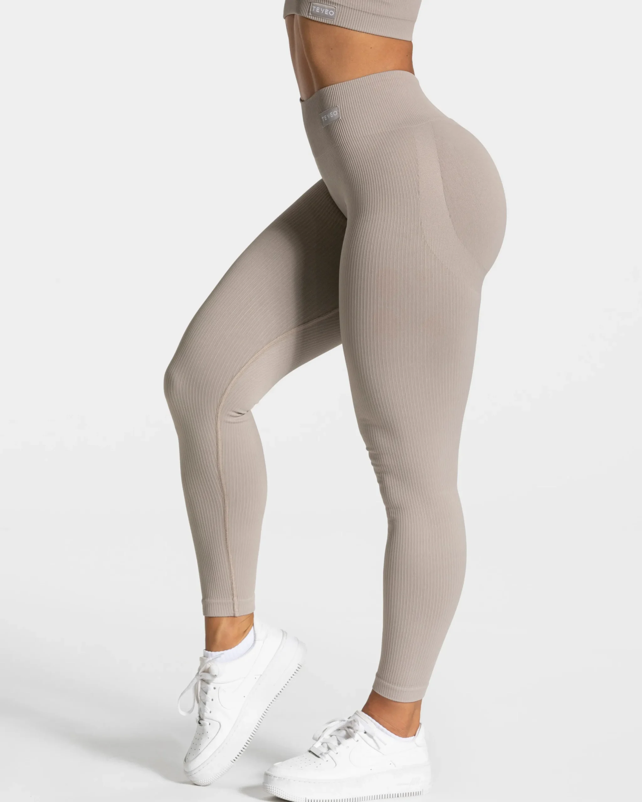 Sale Legging Elegant Scrunch « gris pierre » Femme Leggings