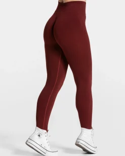Clearance Legging Femme Sculpt scrunch « bordeaux » Femme Leggings
