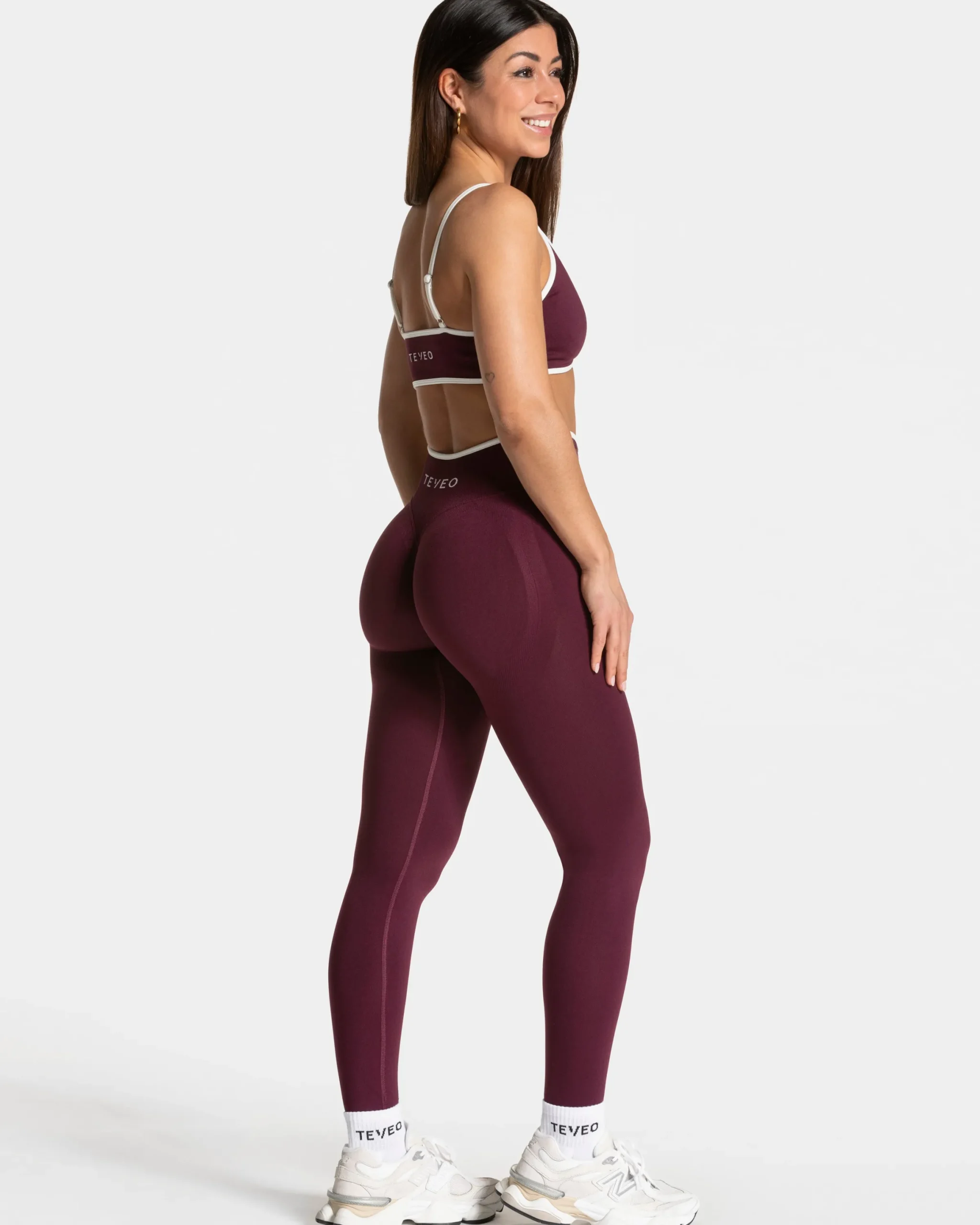 Outlet Legging Ignite Sculpt scrunch « prune » Femme Leggings