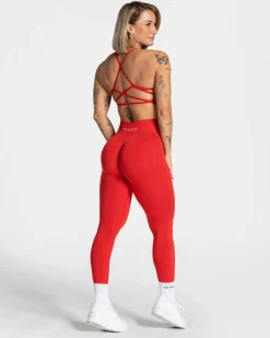 Hot Legging Pure Covert Scrunch « rouge » Femme Leggings