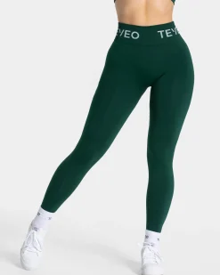 Outlet Legging Signature Scrunch « vert foncé » Femme Leggings