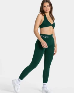 Outlet Legging Signature Scrunch « vert foncé » Femme Leggings