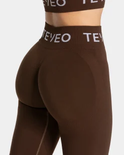 Fashion Legging Signature Scrunch « marron foncé » Femme Leggings