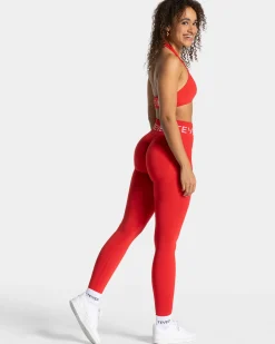 Sale Legging Signature Scrunch « rouge » Femme Leggings
