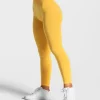 Online Legging Statement Scrunch « jaune » Femme Leggings