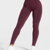 Online Legging Statement Scrunch « prune » Femme Leggings
