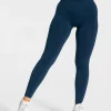 Outlet Legging Statement Scrunch « bleu foncé » Femme Leggings