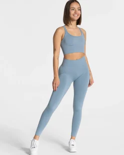 Outlet Legging Statement Scrunch « bleu acier » Femme Leggings