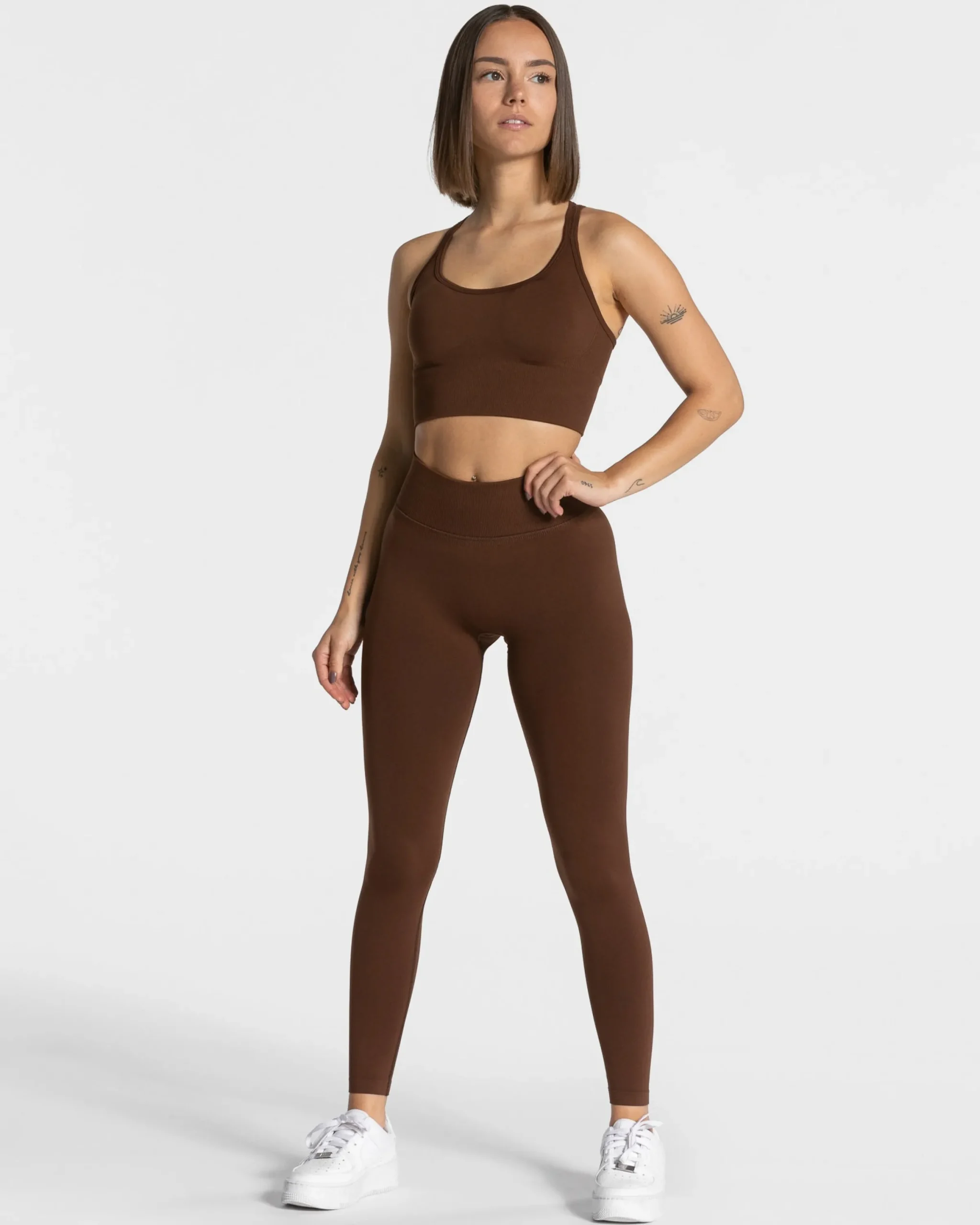 Hot Legging Statement Scrunch « café » Femme Leggings