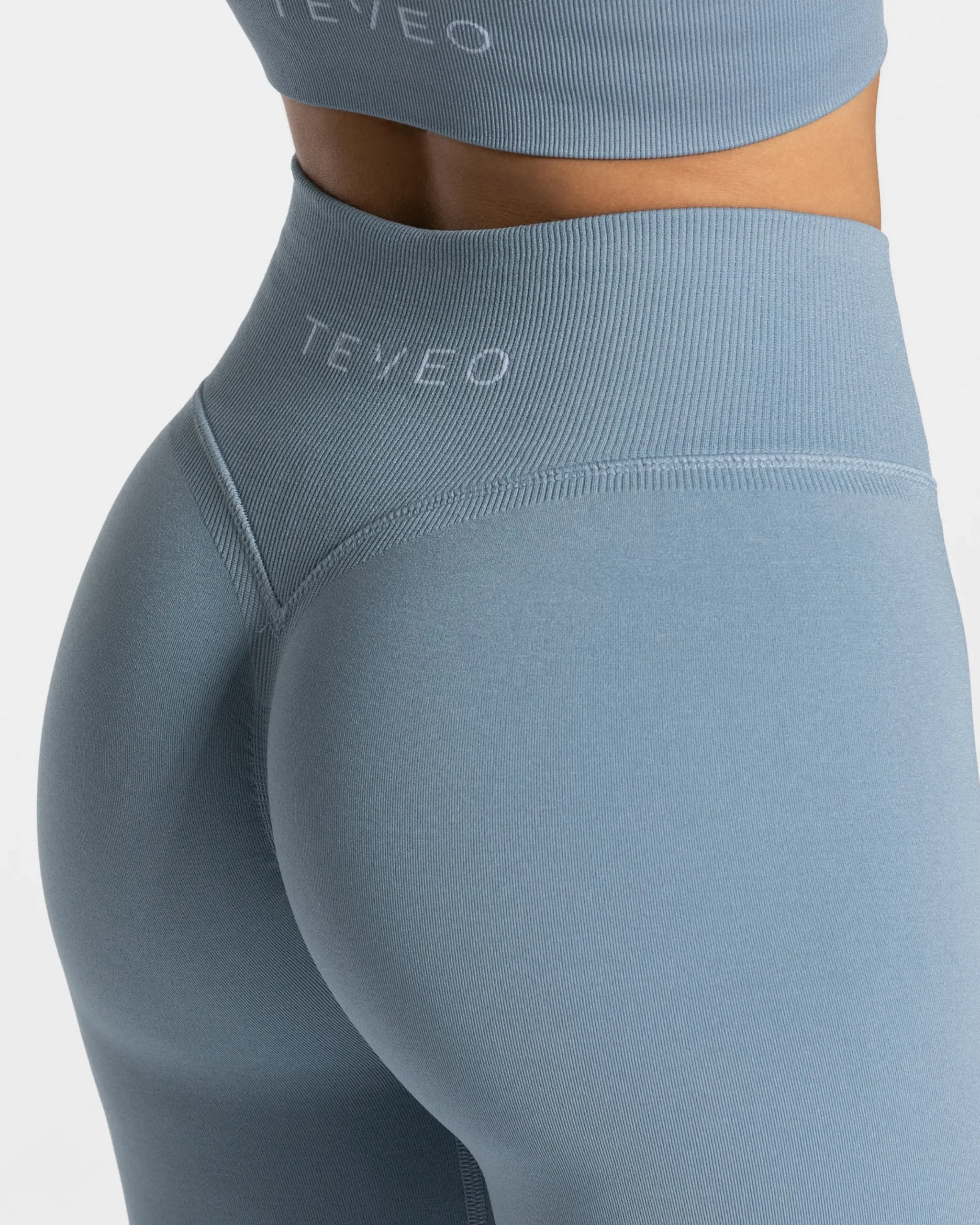Outlet Legging Statement Scrunch « bleu acier » Femme Leggings