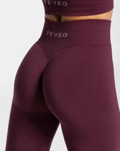 Online Legging Statement Scrunch « prune » Femme Leggings