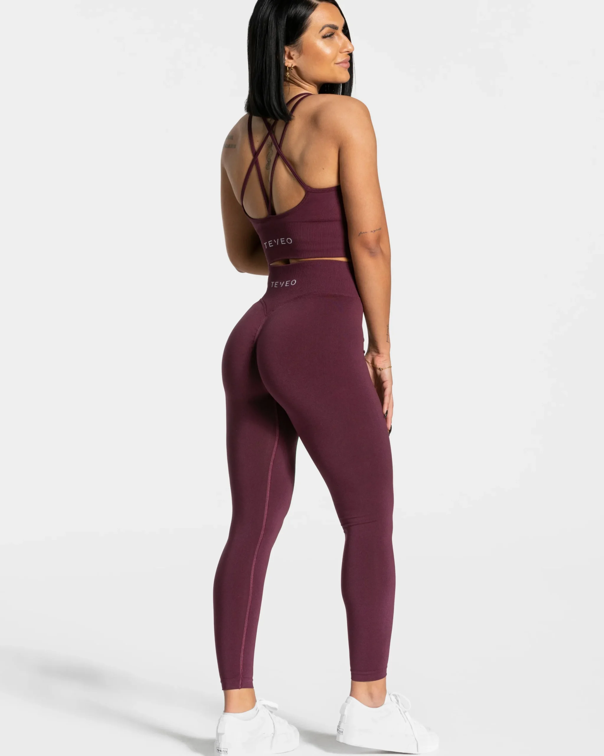 Online Legging Statement Scrunch « prune » Femme Leggings