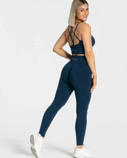 Outlet Legging Statement Scrunch « bleu foncé » Femme Leggings