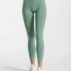 New Legging Timeless Scrunch « vert sauge » Femme Leggings