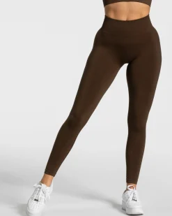 Discount Legging Timeless Scrunch « marron foncé » Femme Leggings