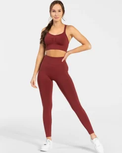 Online Legging Timeless Scrunch « bordeaux » Femme Leggings