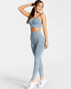 Discount Legging Timeless Scrunch « bleu acier » Femme Leggings