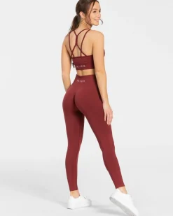 Online Legging Timeless Scrunch « bordeaux » Femme Leggings