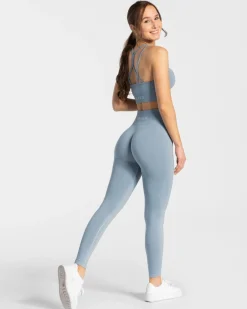 Discount Legging Timeless Scrunch « bleu acier » Femme Leggings