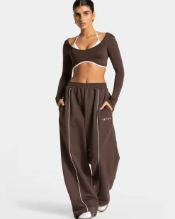 Hot Pantalon de jogging Ignite Wide Leg « Espresso » Femme Pantalons De Jogging