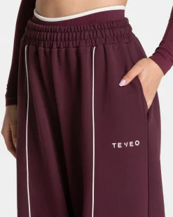 Fashion Pantalon de jogging Ignite Wide Leg « prune » Femme Pantalons De Jogging