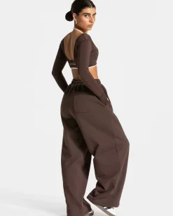 Hot Pantalon de jogging Ignite Wide Leg « Espresso » Femme Pantalons De Jogging