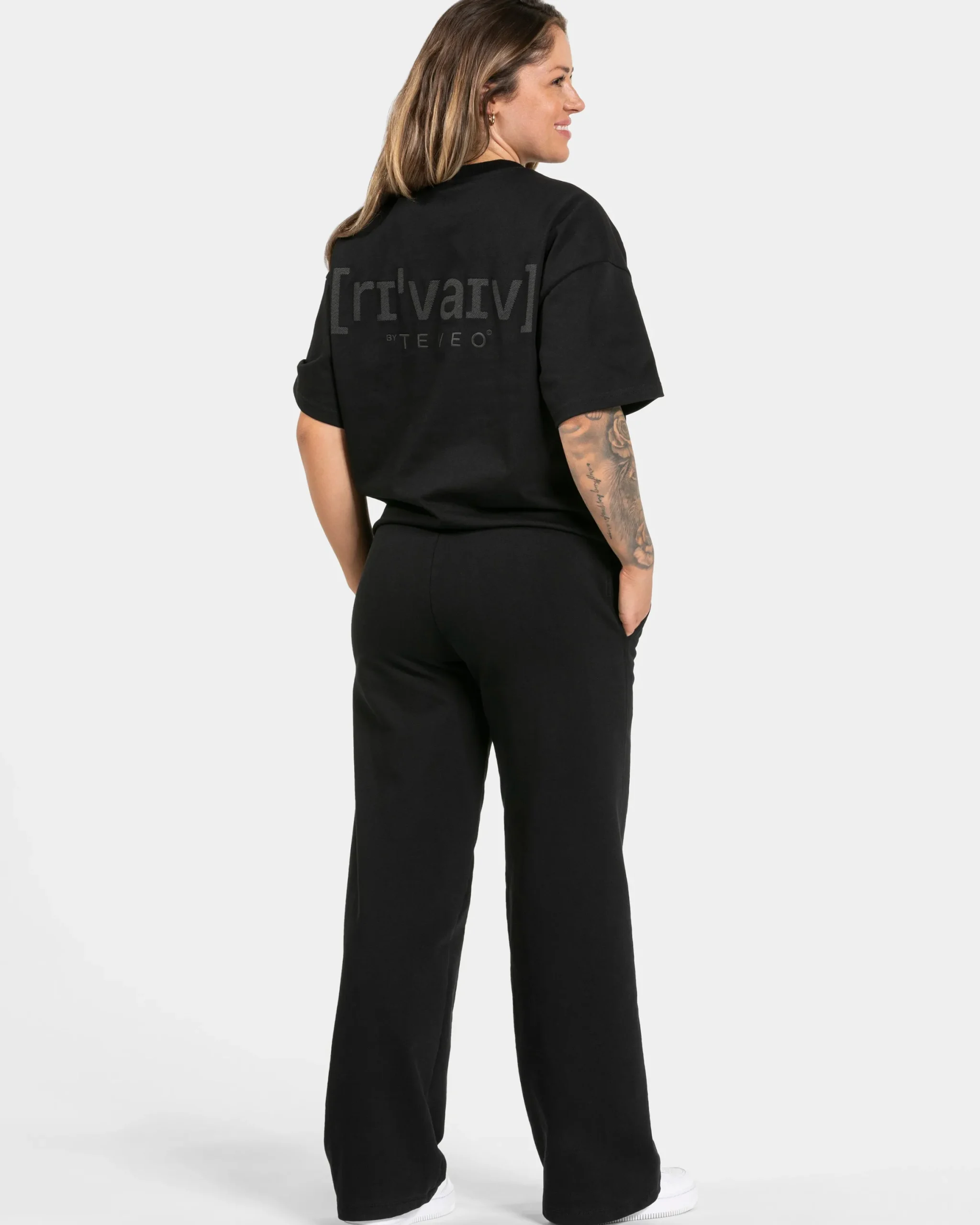 Clearance Pantalon de jogging RI’VAIV Straight Leg « noir » Femme Pantalons De Jogging