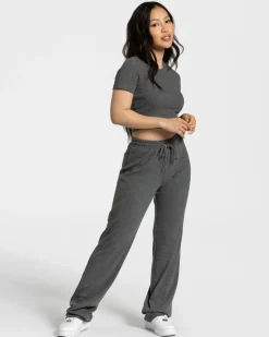 Outlet Pantalon Lounge « gris foncé » Femme Pantalons De Jogging