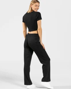 Outlet Pantalon Lounge « noir » Femme Pantalons De Jogging