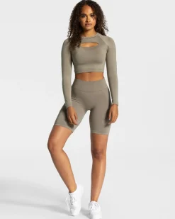 Fashion Short Charming Scrunch « kaki » Femme Shorts