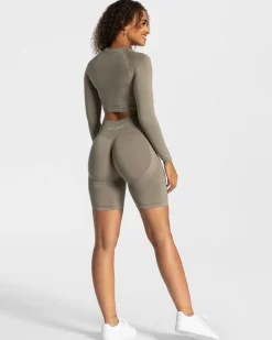 Fashion Short Charming Scrunch « kaki » Femme Shorts