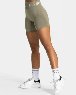 Online Short Covert Scrunch Signature « Kaki » Femme Shorts