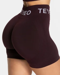 Clearance Short Covert Scrunch Signature « Merlot » Femme Shorts
