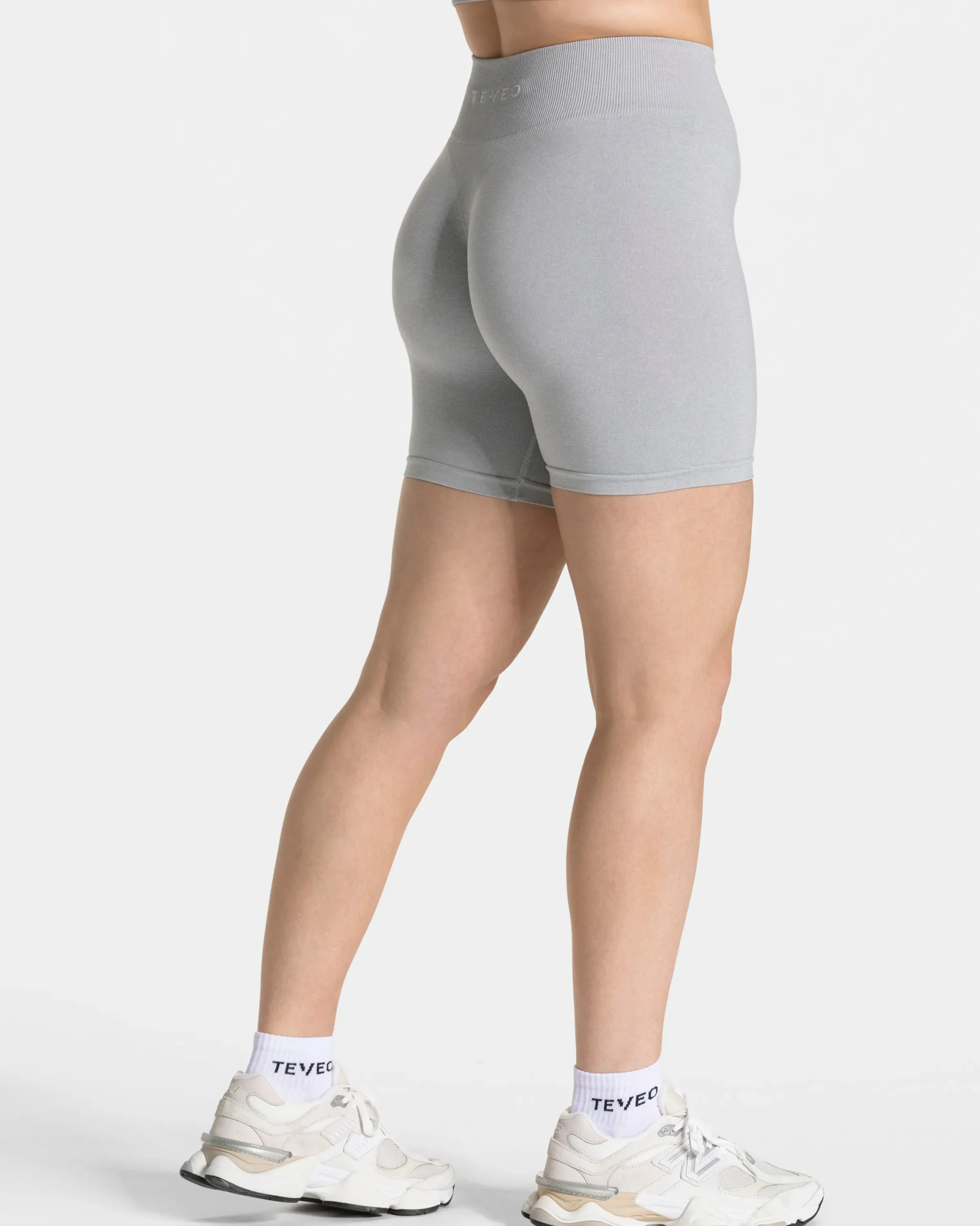New Short Covert Scrunch Timeless Pro « gris clair » Femme Shorts