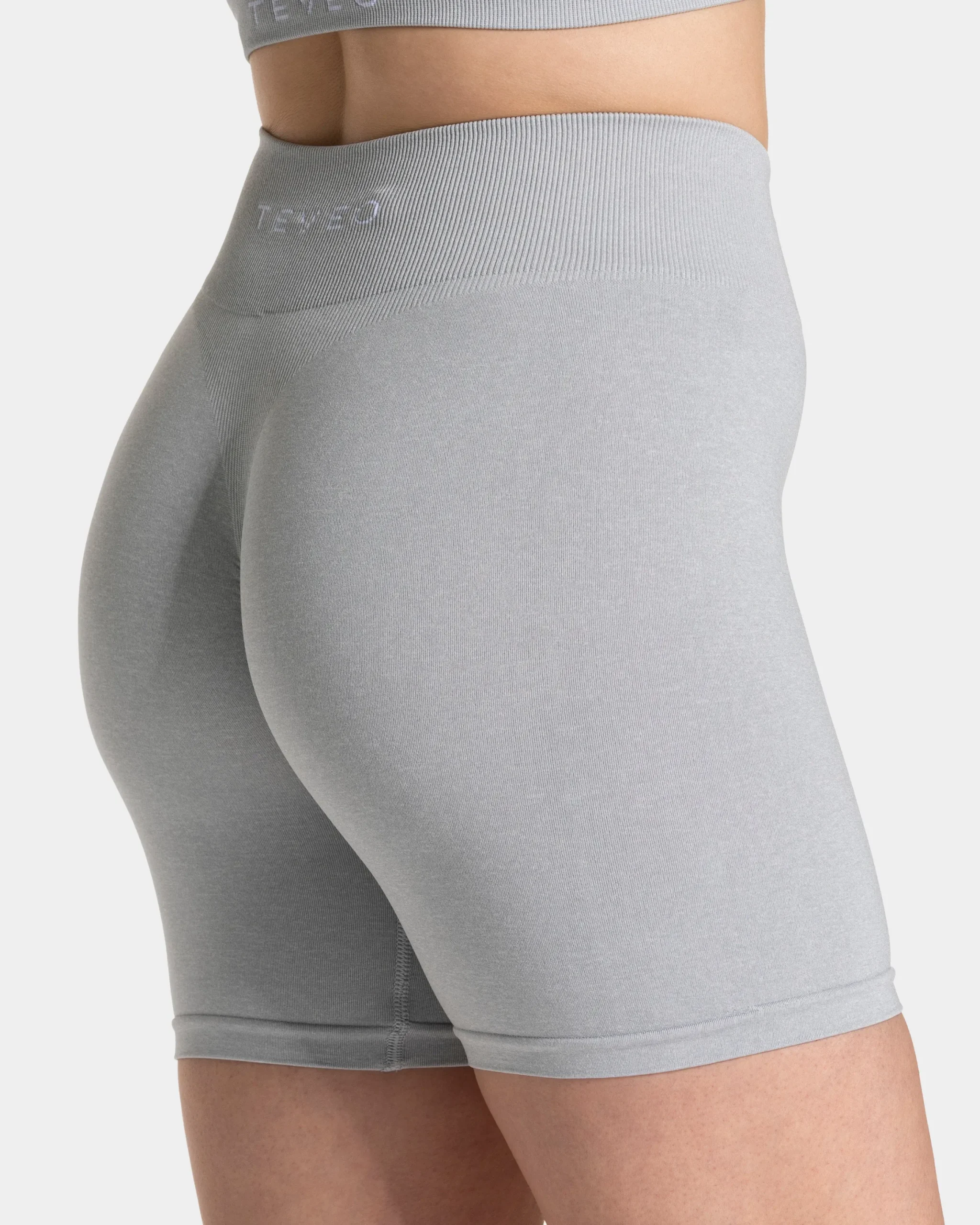 New Short Covert Scrunch Timeless Pro « gris clair » Femme Shorts