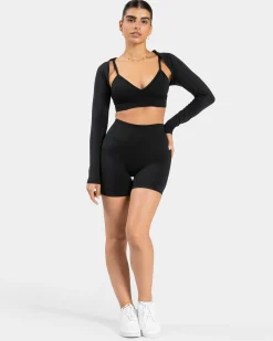 Clearance Short dos en V Covert scrunch Essence « Noir » Femme Shorts