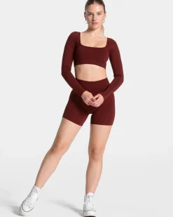 Best Short Femme Sculpt scrunch « bordeaux » Femme Shorts