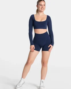 Fashion Short Femme Sculpt scrunch « bleu foncé » Femme Shorts