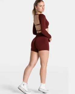Best Short Femme Sculpt scrunch « bordeaux » Femme Shorts