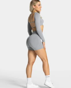 Discount Short Femme Sculpt scrunch « gris » Femme Shorts