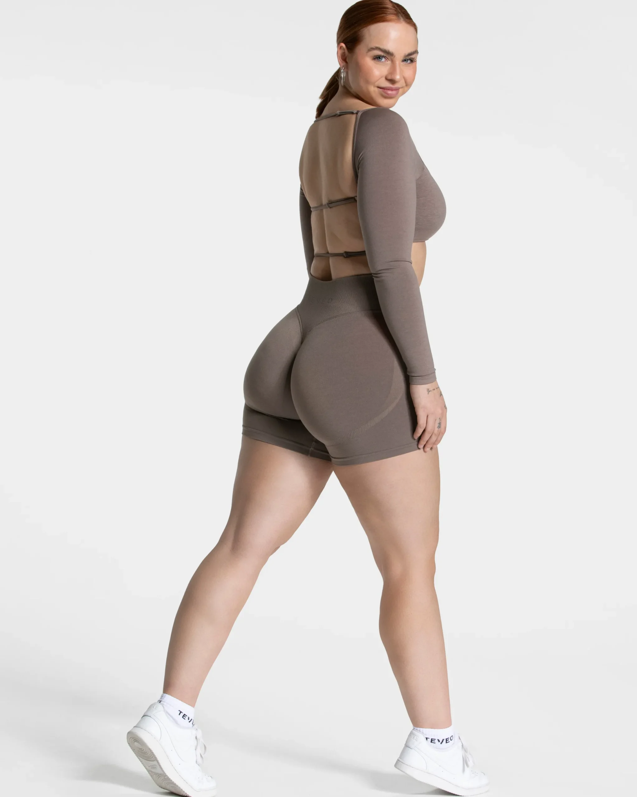 New Short Femme Sculpt Scrunch « moka » Femme Shorts