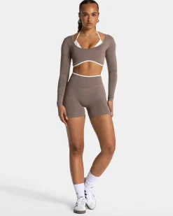Online Short Ignite Sculpt scrunch « moka » Femme Shorts