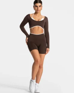 Discount Short Ignite Sculpt scrunch « Espresso » Femme Shorts