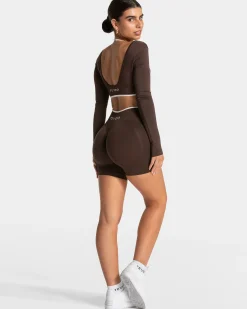 Discount Short Ignite Sculpt scrunch « Espresso » Femme Shorts