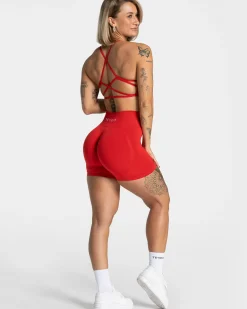 New Short Pure Covert Scrunch « rouge » Femme Shorts