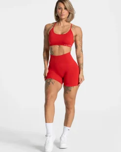 New Short Pure Covert Scrunch « rouge » Femme Shorts