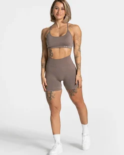 New Short Pure Covert Scrunch « moka » Femme Shorts
