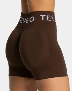 Best Short Signature Scrunch « marron foncé » Femme Shorts