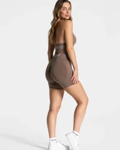Hot Short Signature Scrunch « moka » Femme Shorts