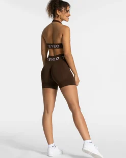 Best Short Signature Scrunch « marron foncé » Femme Shorts